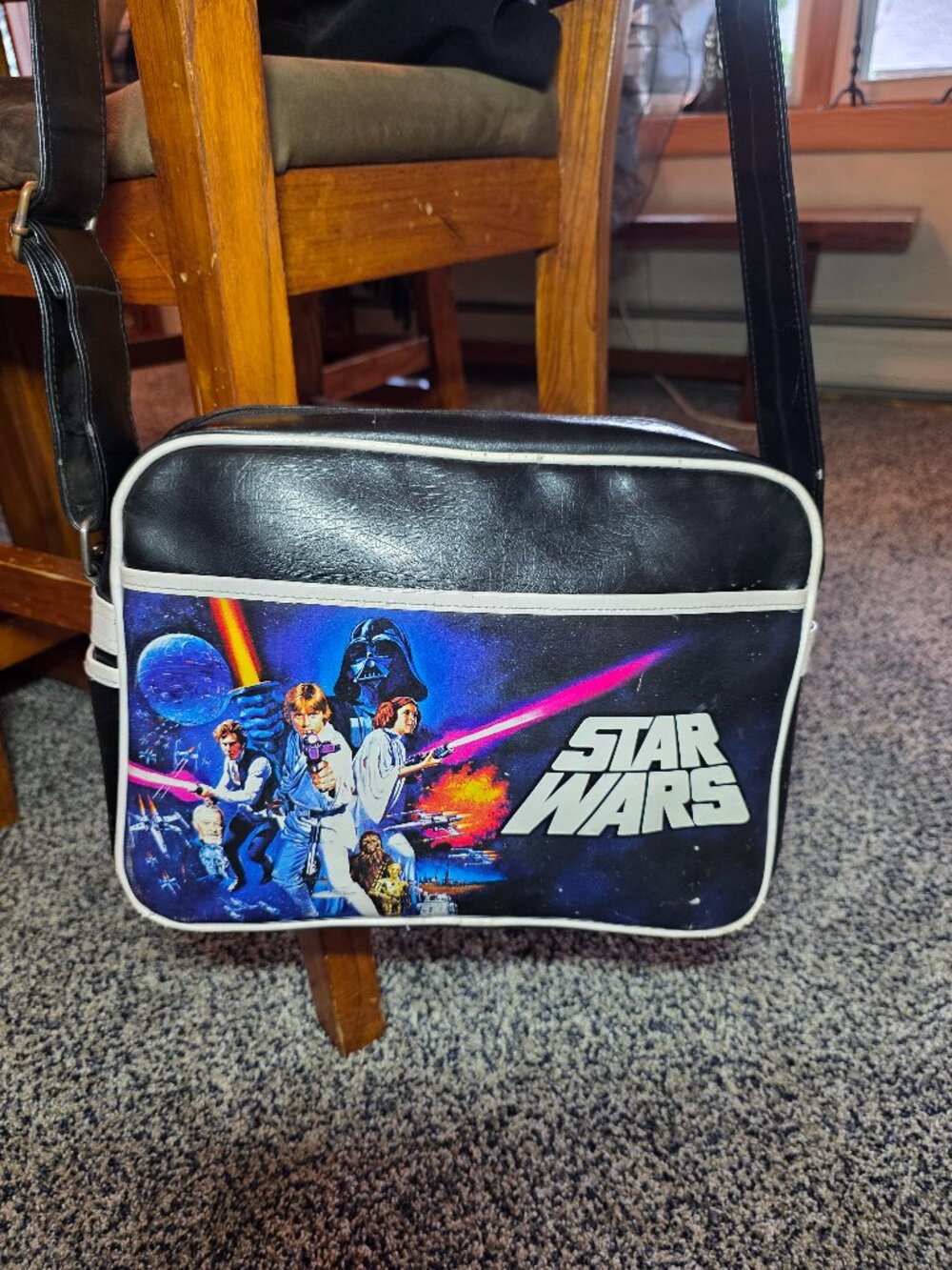 Star Wars Half Moon Bay Vintage Messenger Bag Black Classic Poster